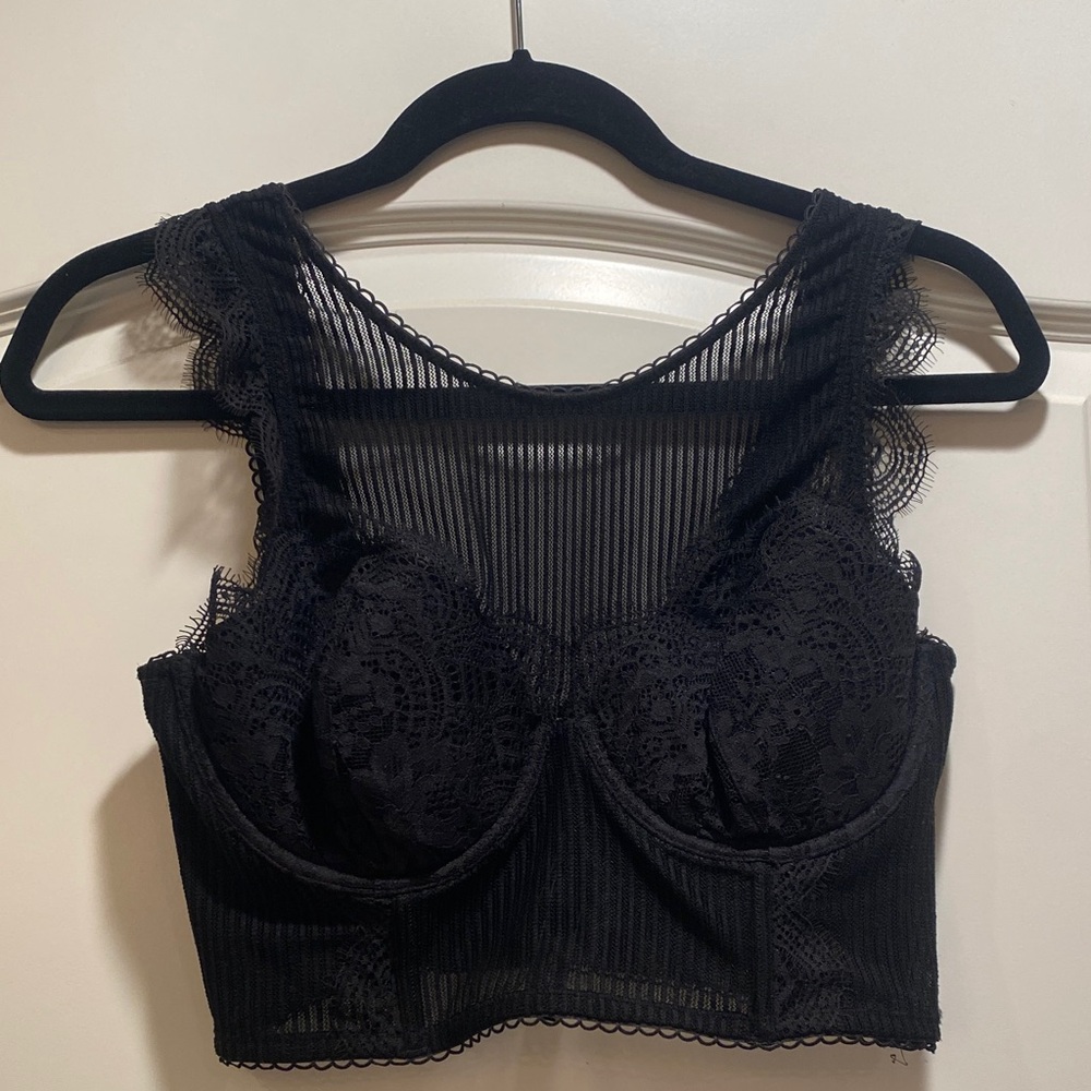 Victoria's Secret Black Lace Underwire Bra